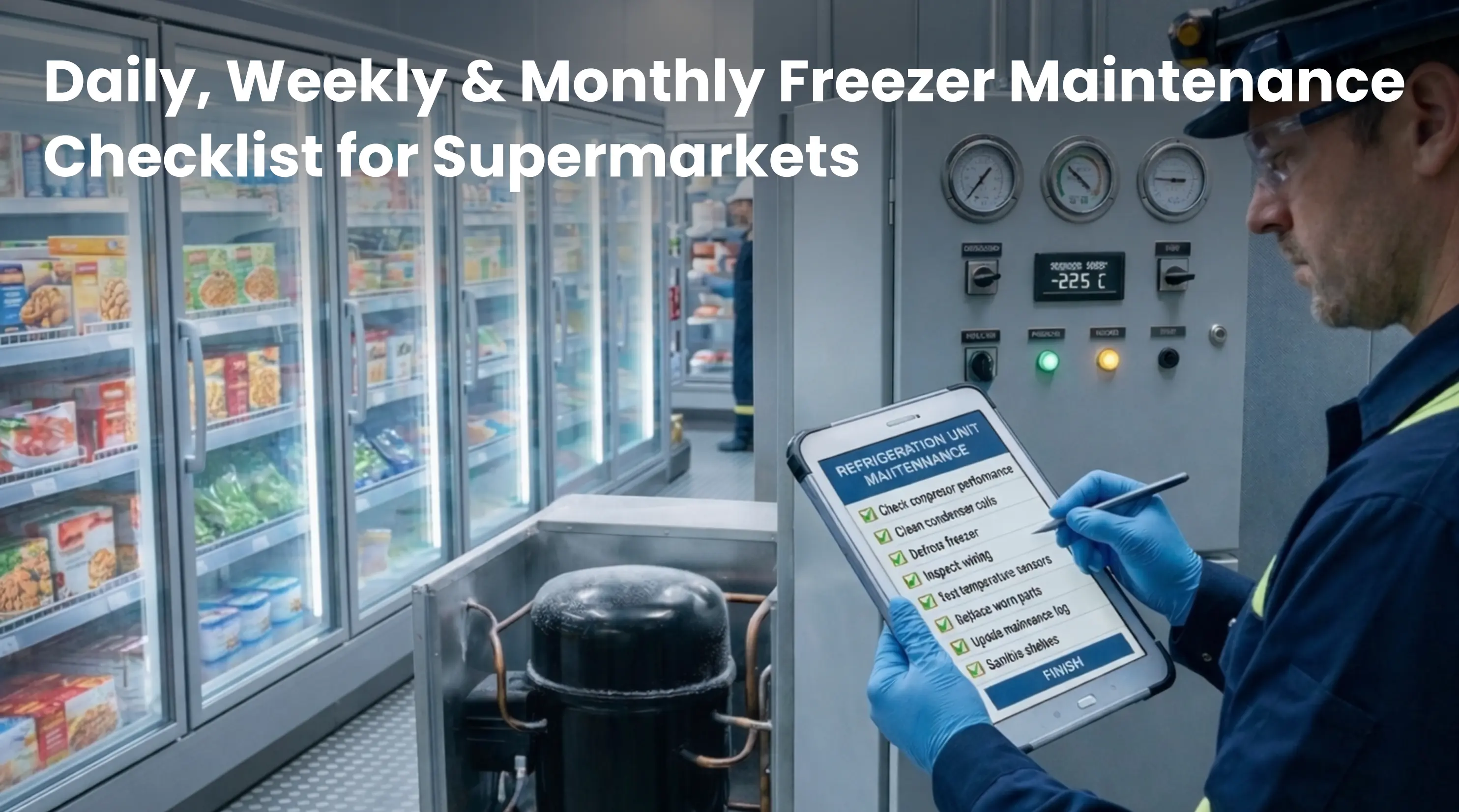 Freezer Maintenance Checklist for Supermarkets