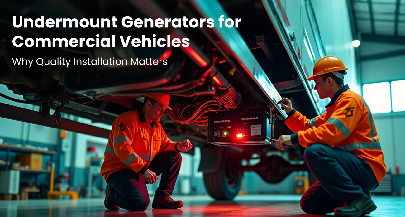 Undermount Generators for Commercial Vehicles: Why Quality Installation Matters